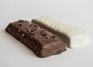 White label protein bars with coating